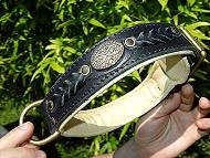 Royal Nappa Padded Hand Made Leather dog collar Royal Nappa Padded Hand Made Leather dog collar