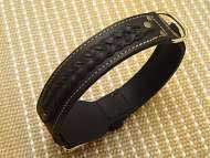 Gorgeous Wide 2 Ply Leather Dog Collar Gorgeous Wide 2 Ply Leather Dog Collar