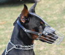 Doberman Muzzle,leather dog muzzle,wire basket dog muzzle Doberman Dog Muzzles