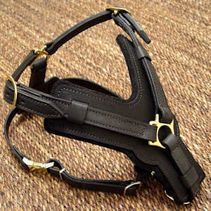 Doberman leather dog harness(handmade leather dog harness)
