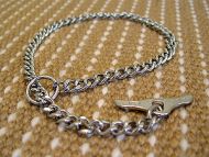 Choke dog collar with toggle steel chromium plated Choke dog collar with toggle steel chromium plated