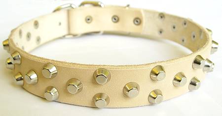 doberman leather dog collar